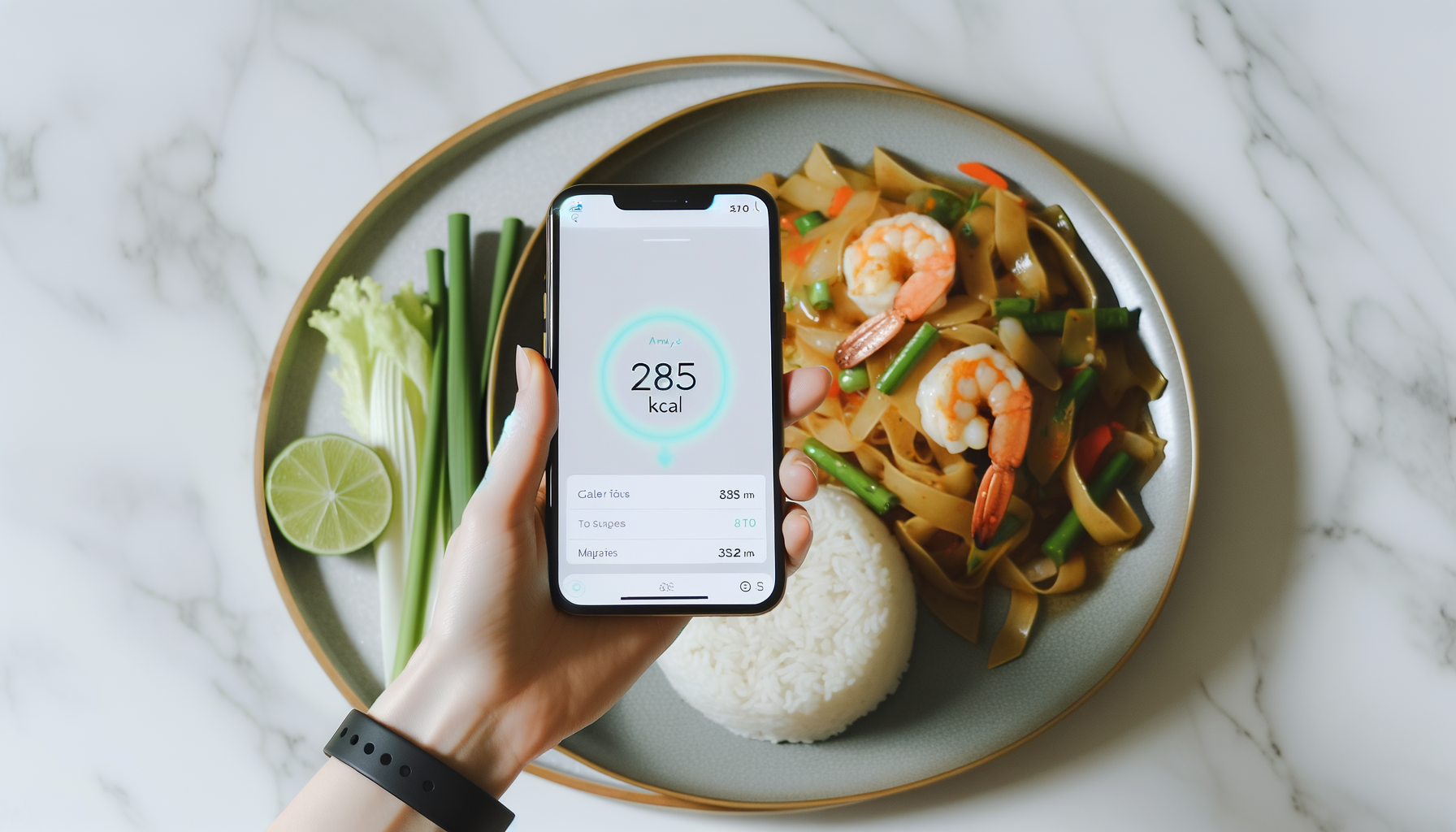 AI Camera scanning food